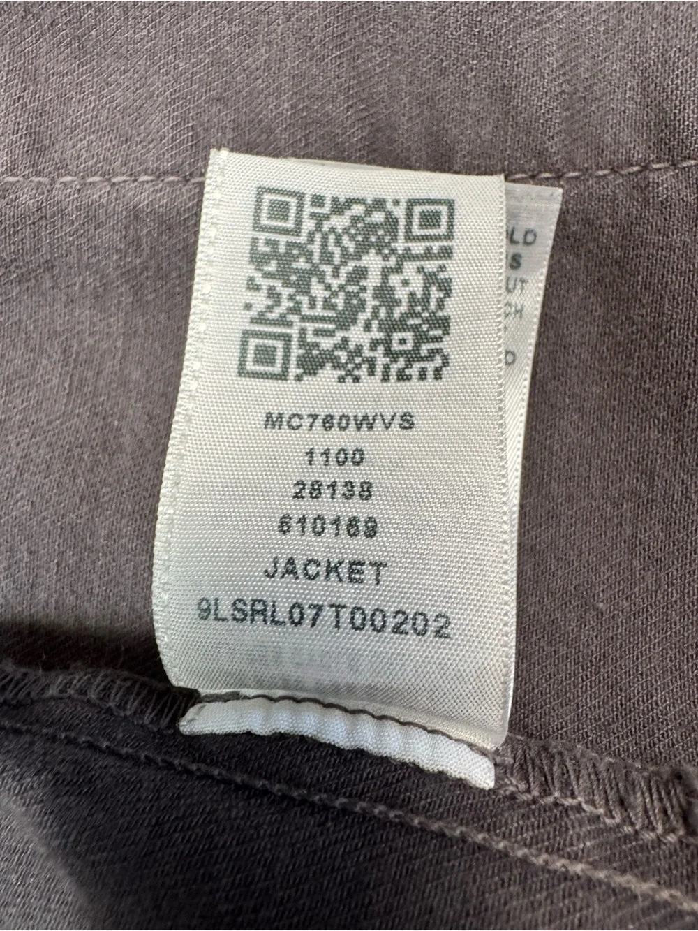 True Religion Brand Jeans Distressed Military Cotton Jacket In Charcoal Size 3XL